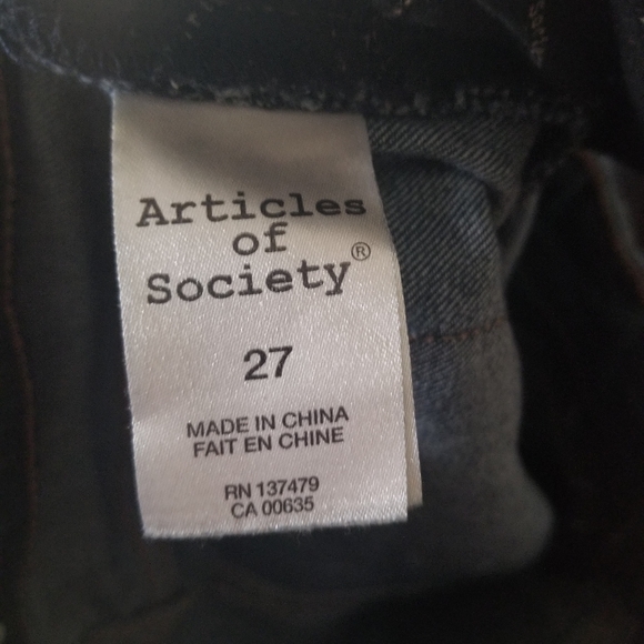 ARTICLES OF SOCIETY Skinny Dark Denim - Picture 2 of 5